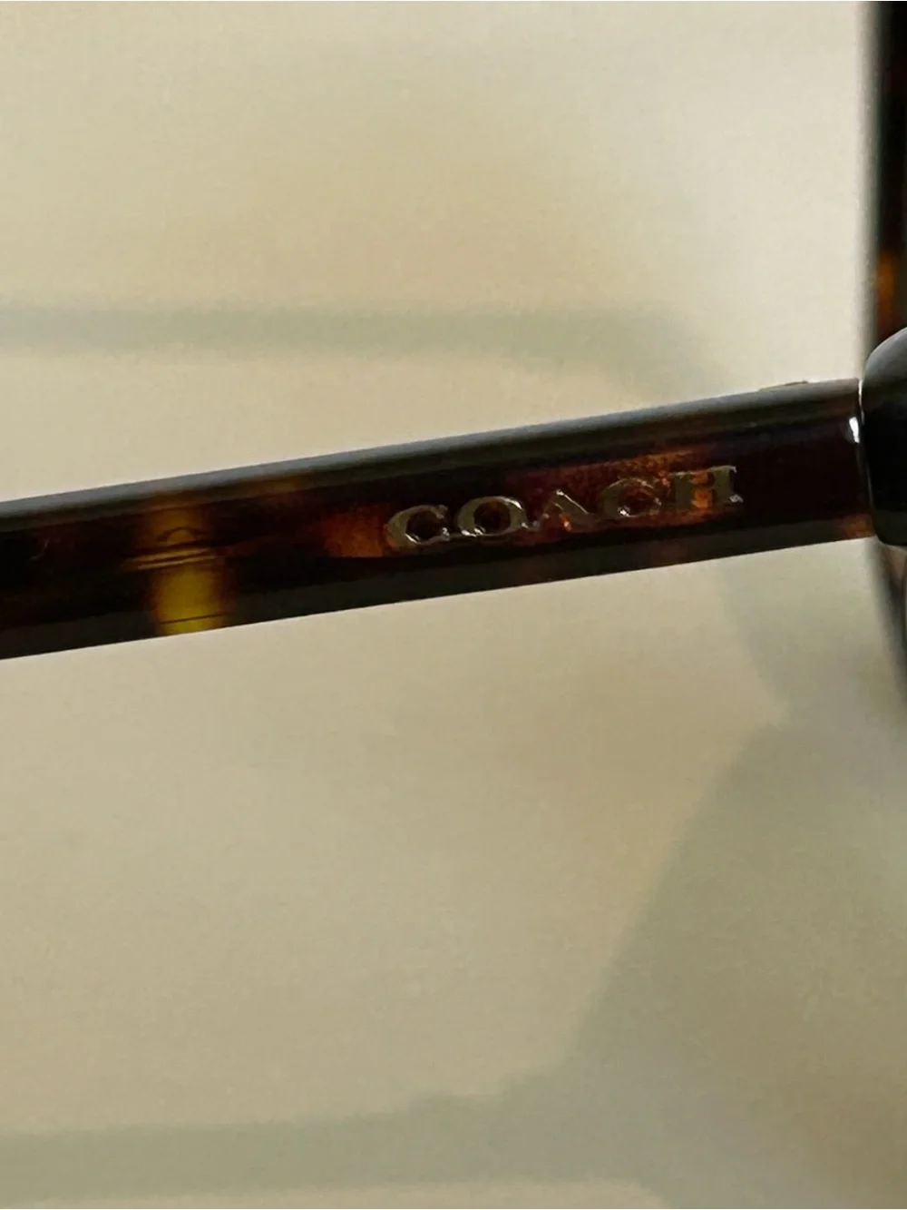Coach Dark Tortoise Sunglasses Polarized Brown Non prescription lenses